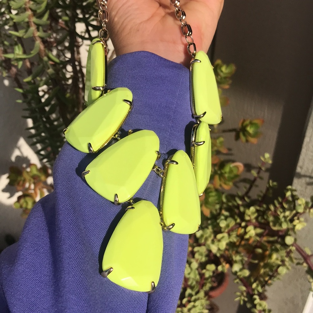 Neon yellow Harlow necklace